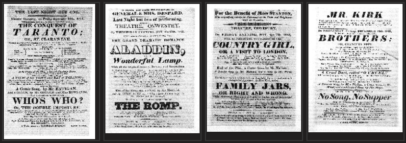 Screenshot of sample playbills